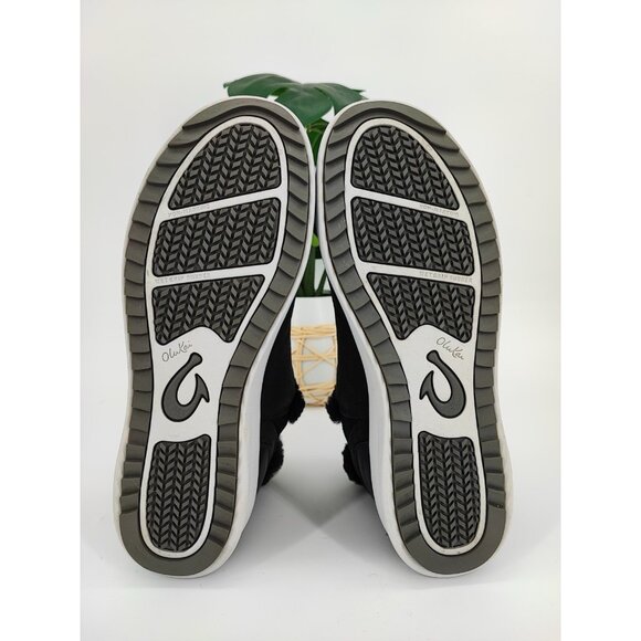 OluKai Women’s Malua Hulu Comfort Black Leather Booties Size 8.5 US - Picture 7 of 9